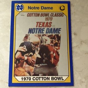 Notre Dame football 1970 Cotton Bowl game statistics